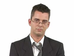 HD: Crazy Businessman Stock Footage