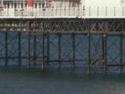 MS, TU, Brighton pier, Brighton, Sussex, United Kingdom Stock Footage
