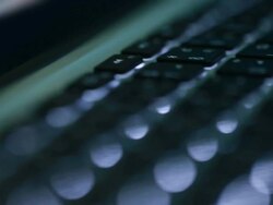 Woman using laptop Stock Footage