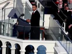 January 20, 2009 HA MS President Barack Obama giving his inaugural address/ Washington DC/ AUDIO  Stock Footage