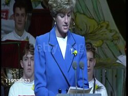 Princess Diana, St David's Day Speech News Clip