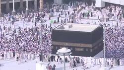 CLEAN : Muslims crowd Mecca ahead of hajj News Clip