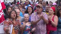 CLEAN : Venezuela: Pro government demonstration against opposition win News Clip