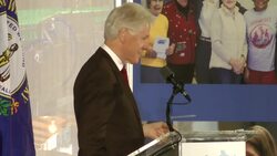 Former President Bill Clinton campaigned in Kentucky for Democratic Senate candidate Alison Lundergan Grimes, who is opposing Senate Republican Leader Mitch McConnell in the 2014 midterm elections. (Feb. 25) Instructional Video