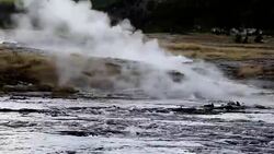 Yellowstone River Sulfur Stock Footage