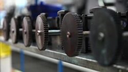 Label Printing Press... Stock Footage