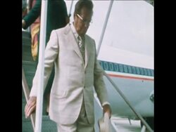 SYND 14 8 76 YUGOSLAVIAN PRESIDENT ARRIVES FOR THE NON ALIGNED NATIONS CONFERENCE News Clip