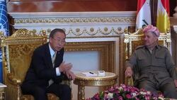 CLEAN : UN chief meets Barzani in Arbil News Clip