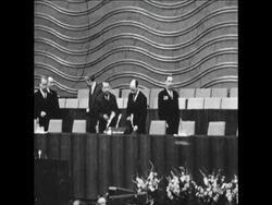SYND 14/6/70 BREZHNEV ADDRESSES VOTERS AT AN ELECTION MEETING IN THE KREMLIN News Clip