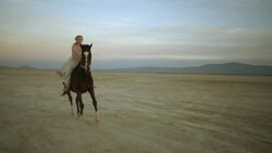 (Slow Motion) Attractive Woman Riding Horse 02 Stock Footage