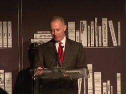 SPEECH: Francesco Trapani at the Bulgari Fundraiser Benefitting Save The Children And Artists For Peace & Justice at Beverly Hills CA. (Footage by WireImage Video/GettyImages) Stock Footage