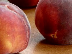 Fresh peach. duraznos frescos Stock Footage