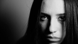 Sad woman Stock Footage