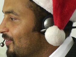 Festive Worker Stock Footage