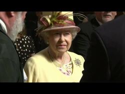 The Queen Chats with Guests in Westminster Hall News Clip