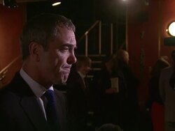 James Nesbitt at Coriolanus Special Screening at The Curzon Mayfair on January 5, 2012 in London, England. Stock Footage