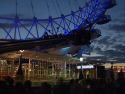 TIME LAPSE: London Eye at Dusk Stock Footage