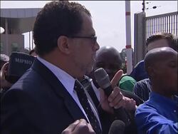 Disabled protest lack of seating and access at World Cup News Clip