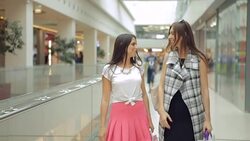 In a Shopping Mall Stock Footage