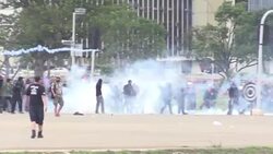 CLEAN : Brazil protesters clash with police after spending freeze vote News Clip