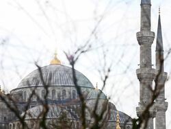 HD: The Blue Mosque Stock Footage