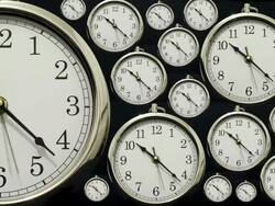 Time lapse Clocks all at the Same Time. Stock Footage