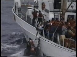 DOMINICAN REPUBLIC: MIGRANTS PICKED UP BY US COAST GUARD News Clip