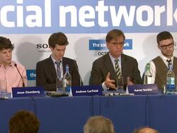 The Social Network Press Conference Stock Footage