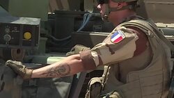 CLEAN : French troops carry out drills north of Iraq's Mosul News Clip