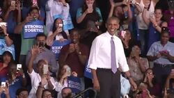 CLEAN : Obama calls for big win to repudiate dangerous Trump News Clip