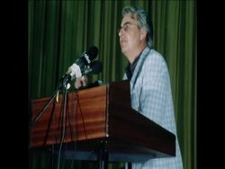 SYND 17 9 77 DONALD WOODS SPEECH ON DEATH OF STEVE BIKO News Clip