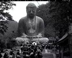 Jap Kids Bow to Buddha News Clip