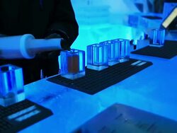 HD: Bartender mixing beverage for  drink Stock Footage