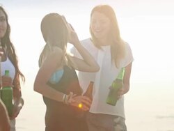 Party on the beach Stock Footage
