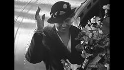 US First Lady Eleanor Roosevelt getting on plane in Miami headed for Puerto Rico News Clip