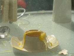 High Speed Egg explosion. Stock Footage