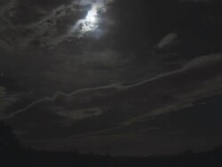 HD TIME LAPSE: Dramatic Clouds At Night Stock Footage