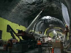 Construction Continues On New York's 2nd Avenue Subway Stock Footage