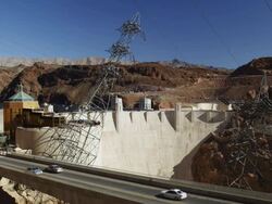 WS View of dam / Nevada, USA Stock Footage