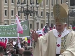 The Beatification of Pope John  Paul II Stock Footage