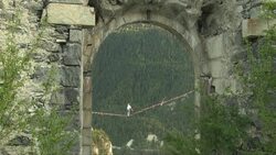 CLEAN : Nathan Paulin, world record holding highline walker of the peaks News Clip