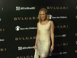 Maria Bello at the Bulgari Fundraiser Benefitting Save The Children And Artists For Peace & Justice at Beverly Hills CA. (Footage by WireImage Video/GettyImages) Stock Footage