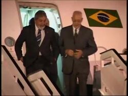 Brazilian President Luis Inacio Lula da Silva arrives for two day visit News Clip
