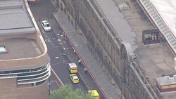 Aerial shots of Manchester Arena after attack News Clip