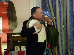 World War II Grand Hotel Dance Stock Footage