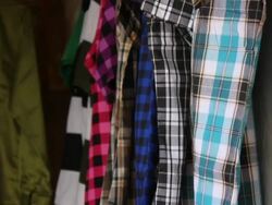 Clothing and cloth at store Stock Footage