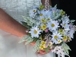 Wedding Bride Bouquet Stock Footage