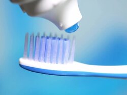 Toothbrush, close up Stock Footage