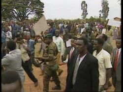 BURUNDI: HUNDREDS OF TUTSIS PROTEST AGAINST PRESIDENT OF BURUNDI News Clip