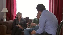 Plymouth family meeting Theresa May News Clip
